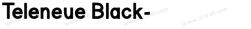 Teleneue Black字体转换